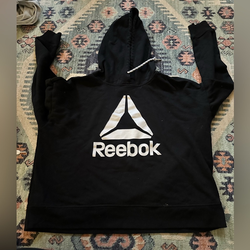 Reebok Black and White Hoodie